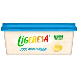LIGERESA Materia grasa para untar vegetal 38% 250 g.