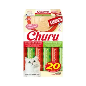 CHURU Snack gato líquido atún y pollo 20 X 14gr
