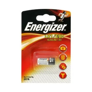 Pila alcalina LR1, E90, 1,5V, ENERGIZER.