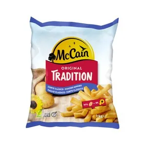 McCAIN Patatas prefritas con corte clásico y ultracongeladas McCAIN Tradition 1 kg.