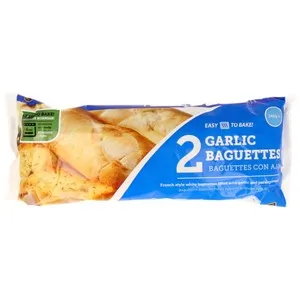 EASY TO BAKE Baguettes con ajo precocinadas 340 gr pack de 2 uds