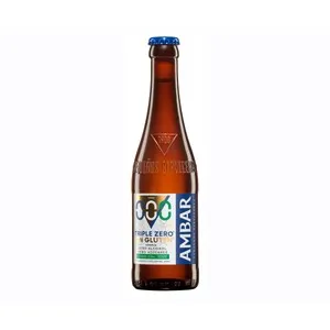 AMBAR Cervezas sin alcohol (0,0% Vol.), sin gluten botella de 33 cl.