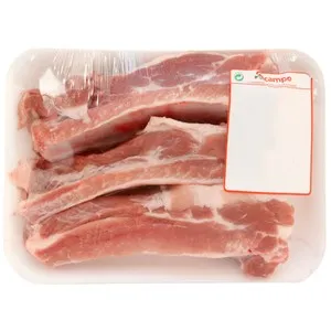 Costillas de cerdo en palos, ideales para barbacoa, plancha o asados