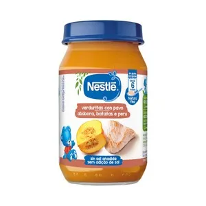 NESTLÉ Tarrito de verduritas con pavo, a partir de 6 meses 190 g.