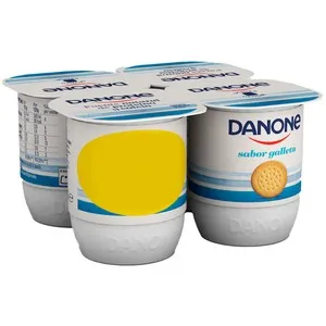 DANONE Yogur con sabor a galleta 4 x 120 g.