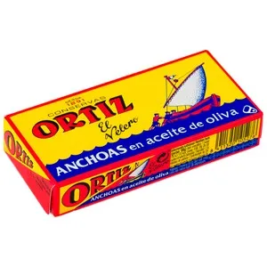 ORTIZ Filetes de anchoa en aceite de oliva ORTIZ 29 g.