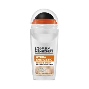 L´ORÉAL PARIS Men expert hydra energetic Desodorante roll on para hombre, antitranspirante hasta 72 horas 50 ml.