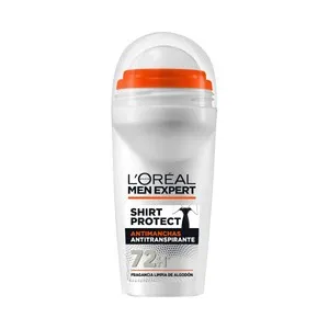 L´OREAL PARIS Men expert shirt protect Desodorante roll on para hombre, antitraspirante hasta 72 horas 50 ml.