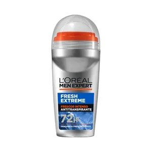 L´ORÉAL PARIS Men expert fresh extreme Desodorante roll on para hombre, frescor intenso 50 ml.