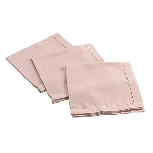 Servilletas 3 pzas 40x40cm algodon beige. U10