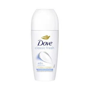 DOVE Classic fresh Desodorante roll on para mujer con protección antitranspirante hasta 48 horas 50 ml.