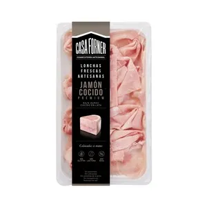 CASA FORNER Jamón cocido en lata, cotado en lonchas colocadas a mano CASA FORNER Premium