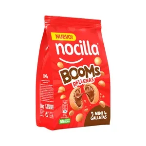 NOCILLA Galleta boom rellena de chocolate 100 g.