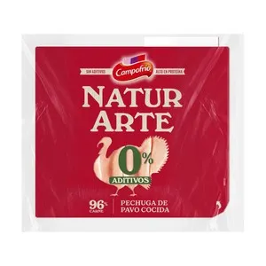 CAMPOFRIO Naturarte Pechuga de pavo cocida, cortada en lonchas 85 g.