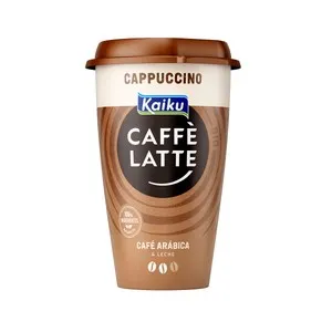 KAIKU Bebida de café Arábica de Nicaragua y Honduras, con un toque de cacao (cappuccino) Caffé latte Mr. big 370 ml.
