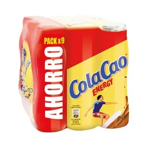 COLACAO Energy Batido de leche enriquecida con cacao 9 x 188 ml.