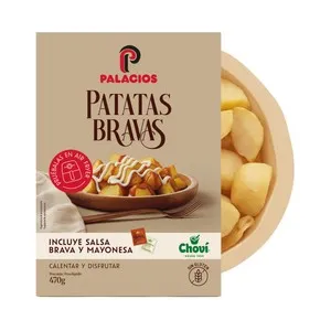 PALACIOS Patatas bravas, listas para calentar y comer 470 g.