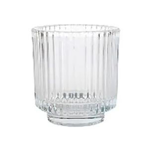 Portavela de cristal grabado, ALCAMPO.
