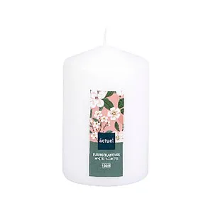 Vela de 10 cm perfumada de flores blancas, ALCAMPO.