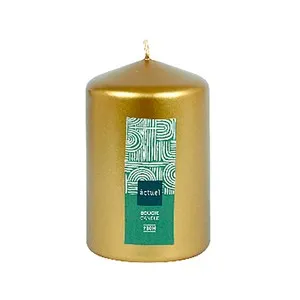 Vela de 10 cm, color oro, ALCAMPO.