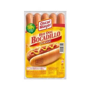 OSCAR MAYER Bocadillo Salchichas cocidas tipo Viena de pollo y cerdo sabor ahumado 275 g.