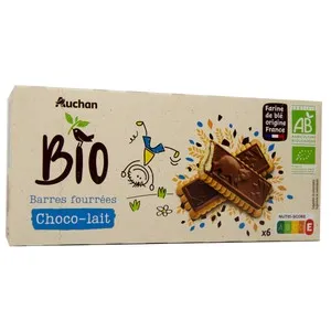 ALCAMPO ECOLÓGICO Barritas de chocolate con leche ecológicas 125 g.