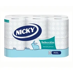 NICKY Papel higiénico selección 12 rollos