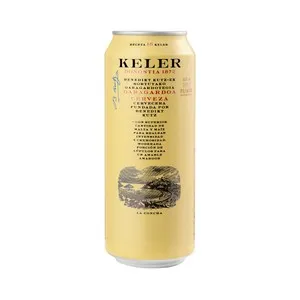KELER Cerveza rubia premium de origen Donostia lata 50 cl.