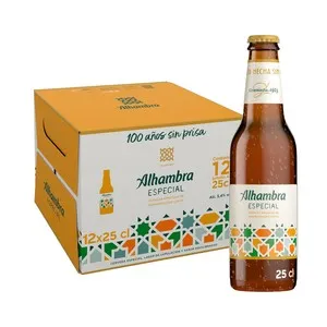 ALHAMBRA Especial Cerveza botella 12 x 25 cl.