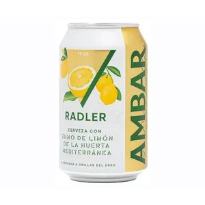 AMBAR Radler Cerveza y limón lata de 33 cl.