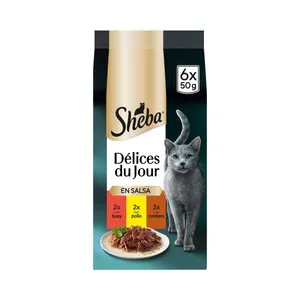SHEBA Comida para gatos húmeda a base de carnes 300 g.