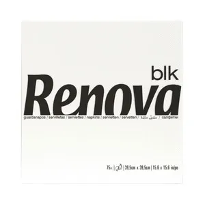 RENOVA Servilletas de papel desechables 39 x 39 cm RENOVA 75 uds.