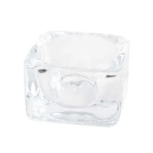 Posavelas de cristal, 5x5x3,2cm, ACTUEL.