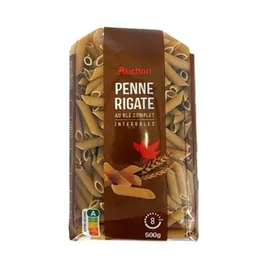 PRODUCTO ALCAMPO Bio Penne rigate (macarrones) de trigo integral ecológico 500 g.