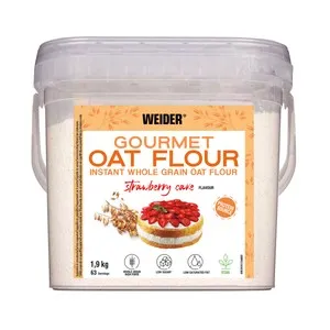 WEIDER Harina de avena sabor tarta de fresa 1,9 kg.