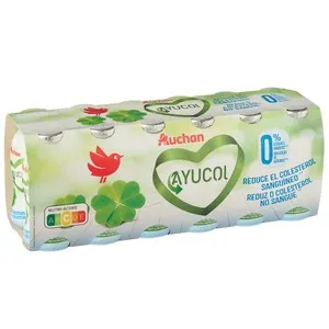 AUCHAN Ayucol natural, para ayudar a controlar el colesterol 12 x 100 g Producto Alcampo.