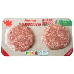 ALCAMPO CULTIVAMOS LO BUENO Hamburguesa de cerdo duroc 2x120 g.