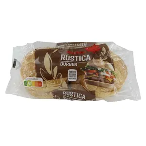 PRODUCTO ALCAMPO Pan rústico para hamburguesa 4 x 75 g.