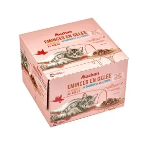 PRODUCTO ALCAMPO Alimento gatos húmedo, bolsas de carne y pescado en gel 24 uds. x 100 g.