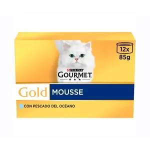 PURINA GOURMET Gold Comida para gatos húmeda sabor a pescado PURINA GOURMET 12 uds. 85 g.