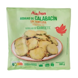 AUCHAN Rodaja de calabacín en tempura 300 g Producto Alcampo.