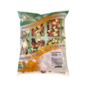 AUCHAN Pisto de verduras congelado (tomate, calabacín, pimiento tricolor y cebolla) 1 Kg. Producto Alcampo