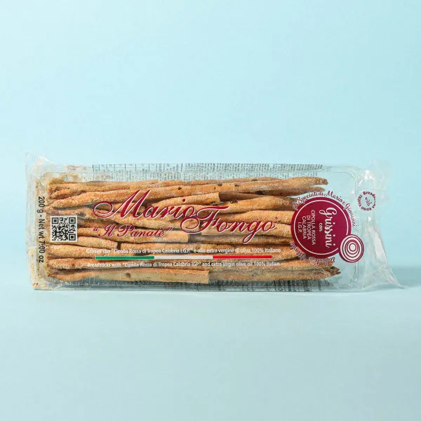 Grissini cebolla roja M. FONGO 200g