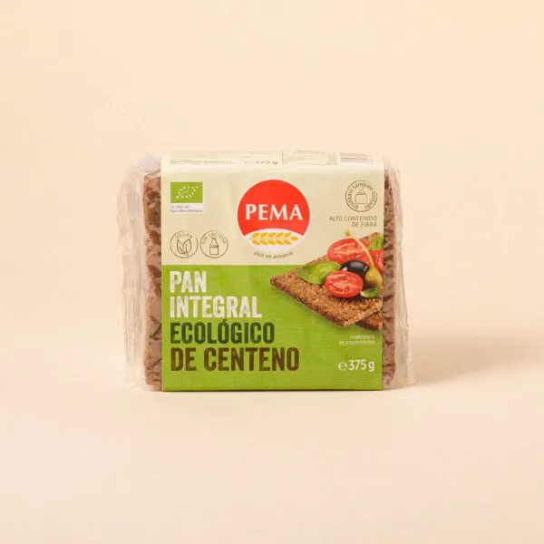 Pan ecológico de centeno integral PEMA 375g