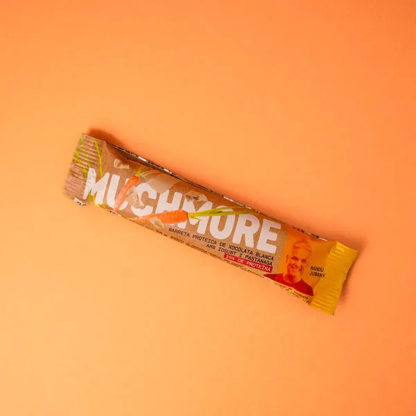 Barrita proteica de chocolate blanco con yogur y zanahoria natural MUCHMORE 35 g