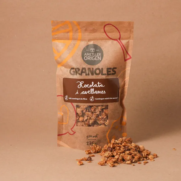Granola chocolate y avellanas Ametller Origen 275 g