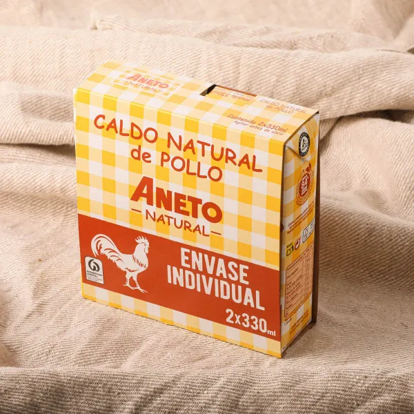 Caldo natural pollo ANETO 330ml - 2uds.