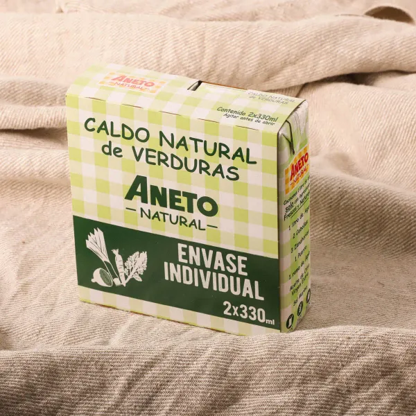 Caldo natural verdura ANETO 330ml 2u.