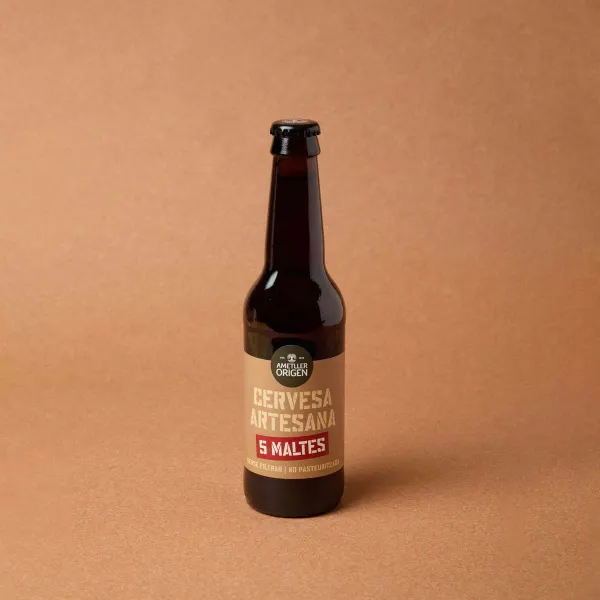 Cerveza artesana 5 maltas Ametller Origen 33cl