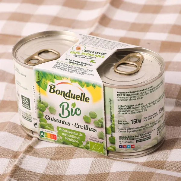 Guisantes ecológico BONDUELLE 150g - 2uds.
